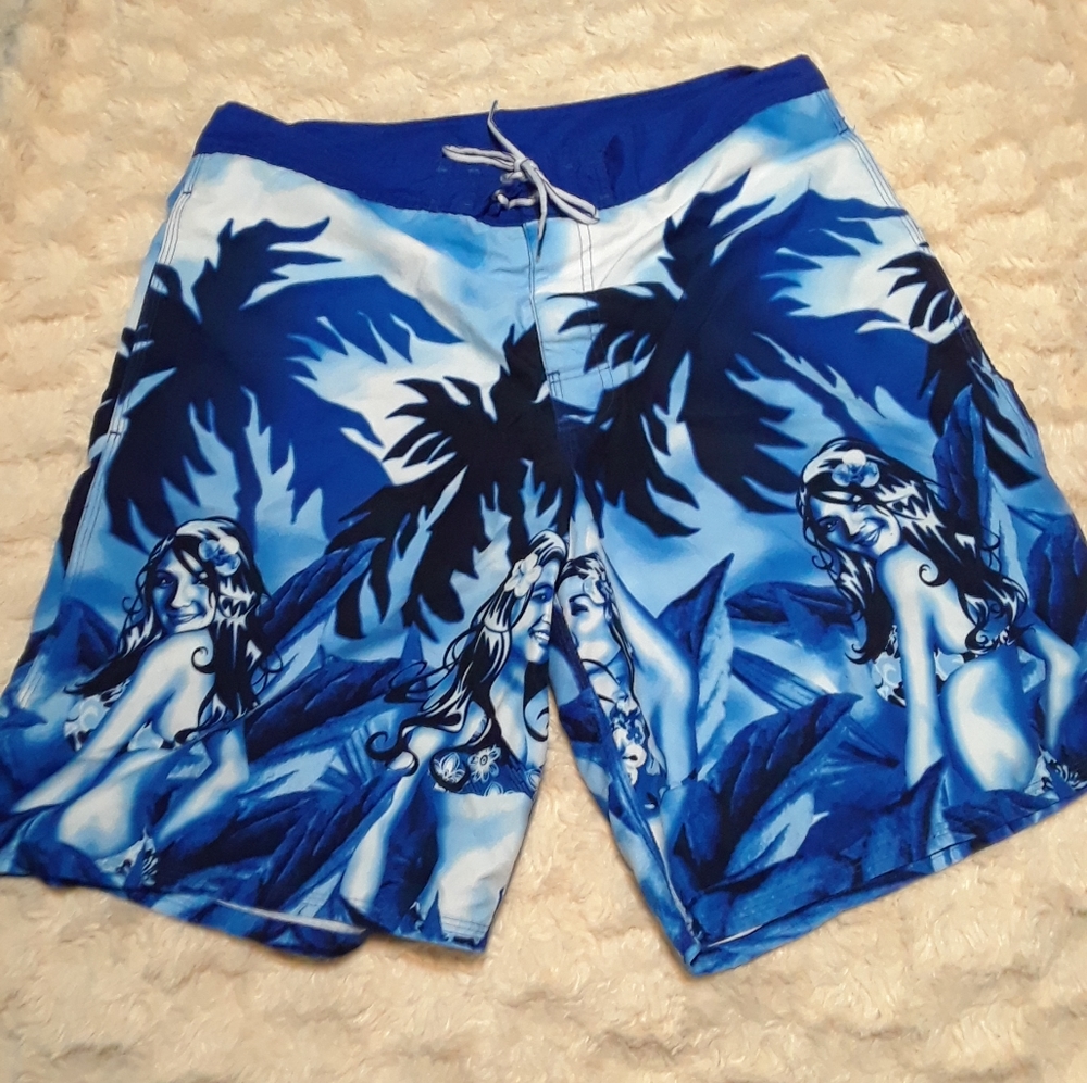 No Boundaries Beach Shorts Mens 34